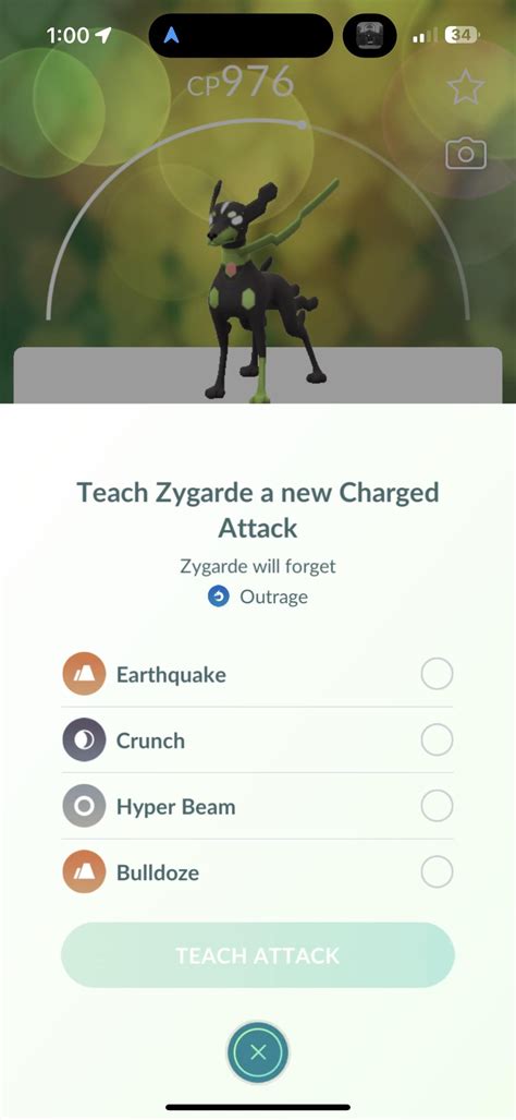 Zygarde moveset : r/TheSilphRoad