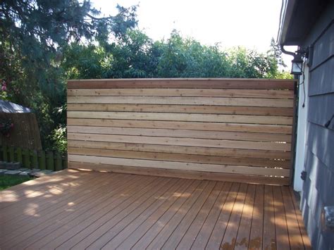 Timbertech Pacific Teak composite deck Cedar privacy screen – Deck ...