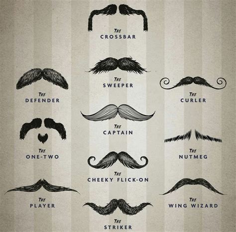 Movember Moustache Styles