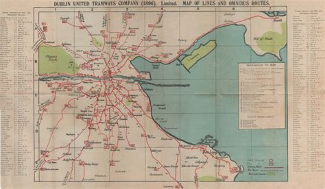 Dublin United Tramways Company (1896) tram and bus routes