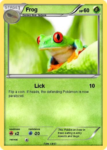 Pokémon Frog 222 222 - Lick - My Pokemon Card