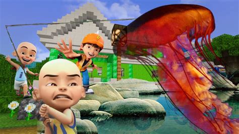 Upin Ipin dan Boboiboy Memancing Ubur-ubur Terbesar di Kampung Durian ...