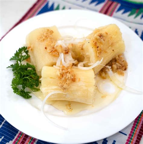 Boiled Yuca with Mojo – J&C Tropicals