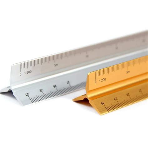 MYLIFEUNIT Aluminum engineer scale Ruler Triangular Ruler Architect ...