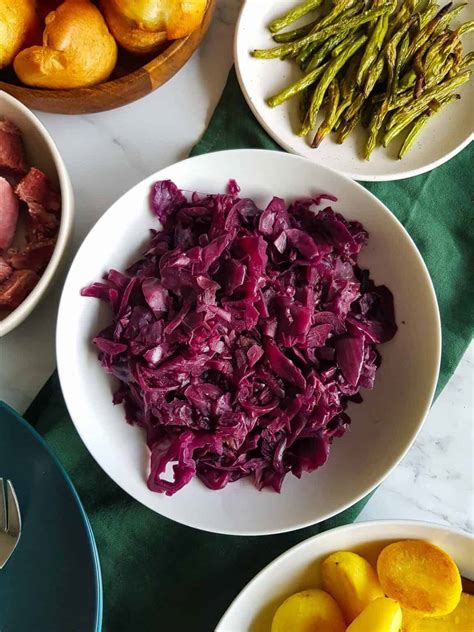 Slow Cooker Red Cabbage - Easy Side Dish - Hint of Healthy