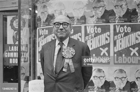 British Labour politician Roy Jenkins , the Home Secretary, stands ...