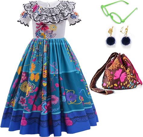 CCJRLM Encanto Dress Mirabel Dress Encanto,Isabella Encanto Costume For ...