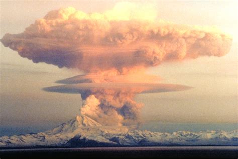 Redoubt Volcano in Eruption in Lake Clark National Park, Alaska image ...