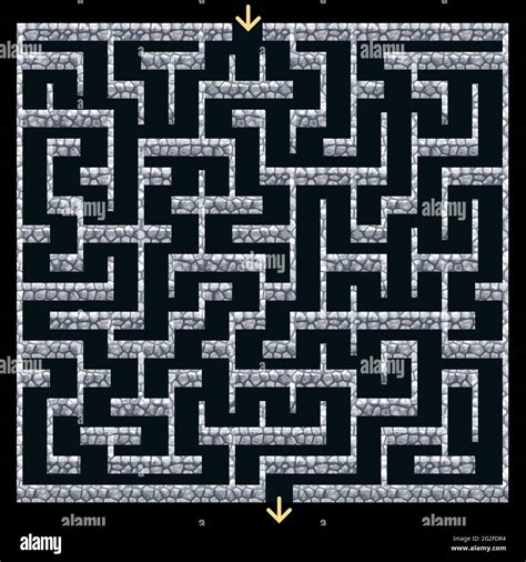 Dungeon maze Stock Vector Images - Alamy