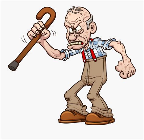 Angry Old Man Cartoon Png The author of this item is lineartestpilot no ...