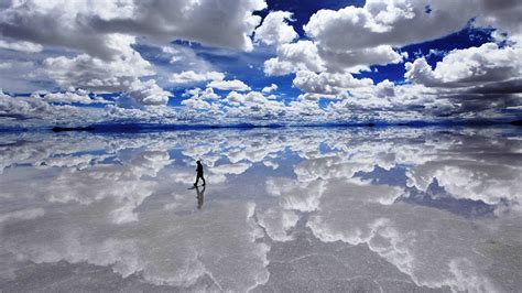 Salar de Uyuni, Clouds, Water, Reflection Wallpapers HD / Desktop and ...