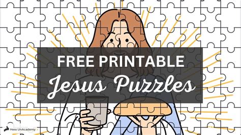 Free Printable Jesus Puzzle for Kids - Hess UnAcademy