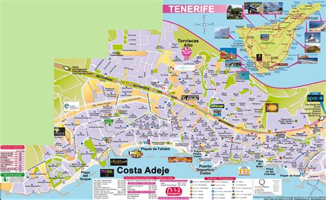 Costa Adeje tourist map