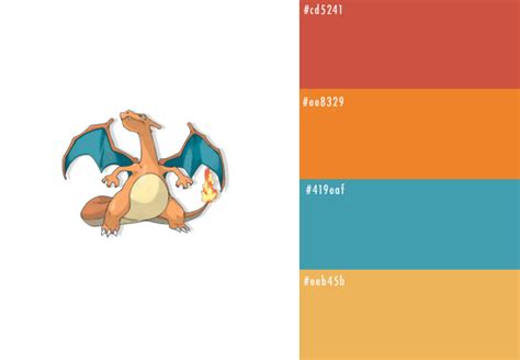 Charizard | Palette, Color palette, Color pallets