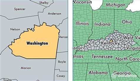 Washington County, Kentucky / Map of Washington County, KY / Where is ...