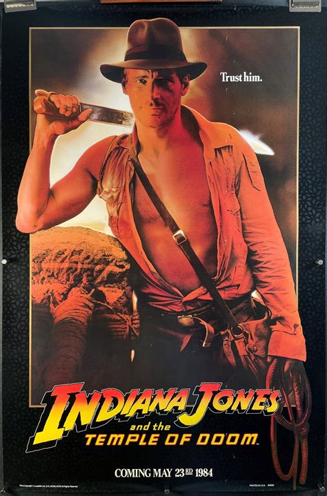 INDIANA JONES & THE TEMPLE OF DOOM, Harrison Ford, Kate Capshaw ...