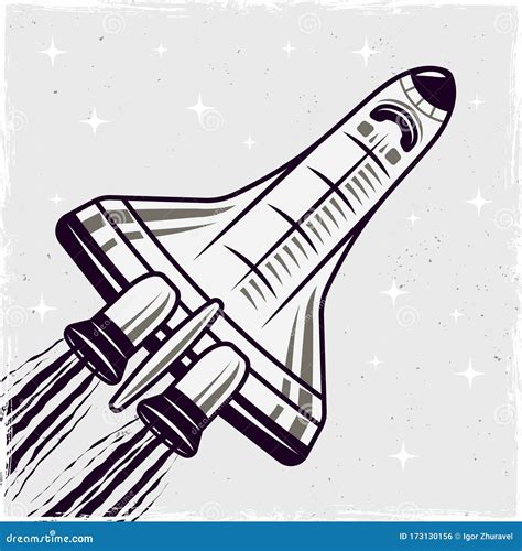 Spacecraft Vector Illustrated Set. Futuristic Spaceship Objects ...