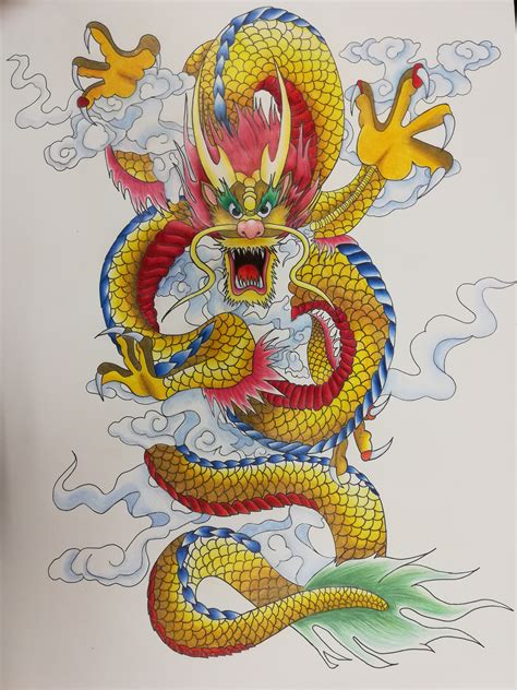 Chinese Dragon Painting