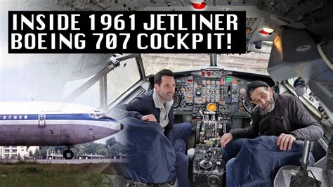 Amazing Look Inside 1961 Boeing 707 Cockpit! - YouTube