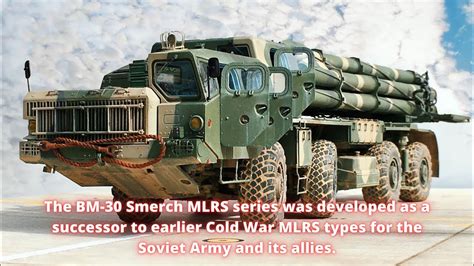 BM-30 Smerch 8x8 Wheeled Multiple Launch Rocket System - YouTube