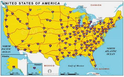 major highways in the west region usa