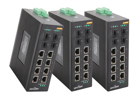 Unmanage Industrial Gigabit ethernet switch din rail 802.3z Standards 8 ...