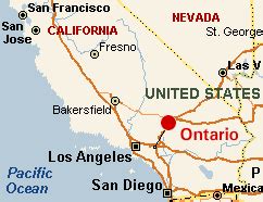 Ontario, California Map