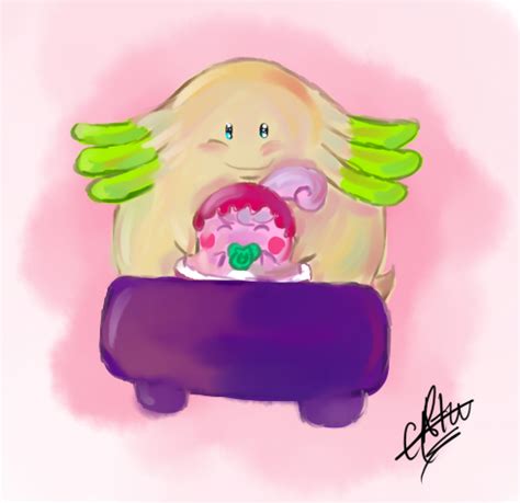 Shiny Chansey and Happiny by EspeonShiny on DeviantArt