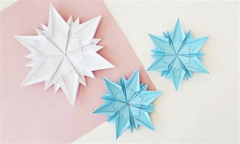 How to Fold an Origami Snowflake (Easy Instructions + Video)