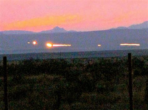 The Marfa Lights, an unexplained phenomenon in Marfa, Texas. I think ...