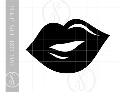 Lips Clipart Black And White