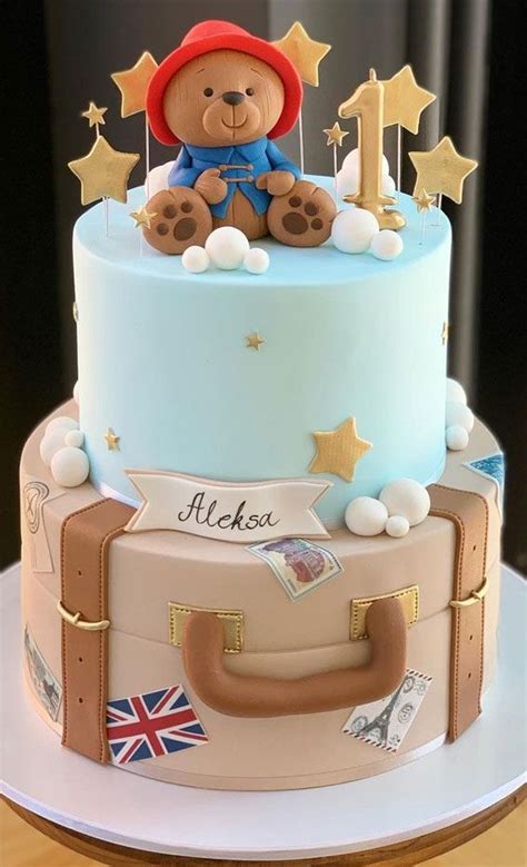 paddington bear cake, paddington first birthday cake, birthday cake ...