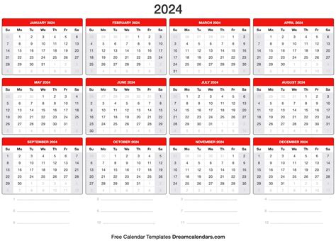 2024 Calendar