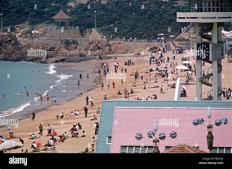 Qingdao beach resort, Shandong Province, China Stock Photo - Alamy