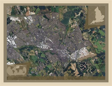 Luton, England - Great Britain. High-res Satellite. Major Cities Stock ...