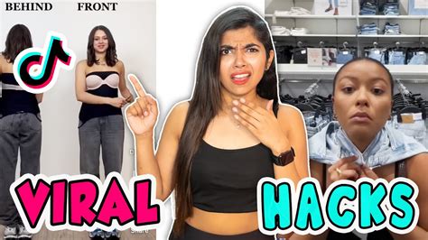 Testing TikTok FASHION HACKS to see if they work *went crazy *🤯🤩 - YouTube