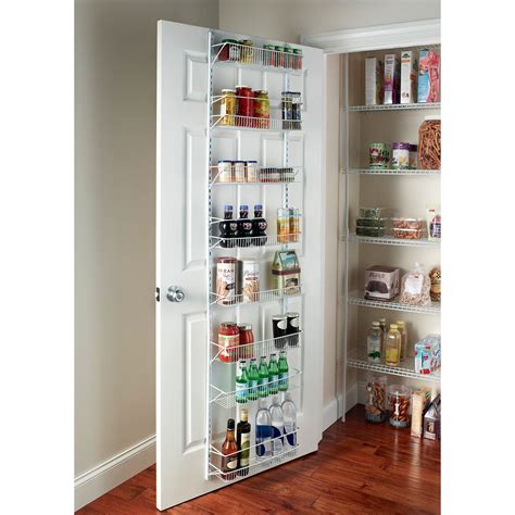 ClosetMaid 8 Tier Over-the-Door Adjustable Wire Rack White | Kitchen ...