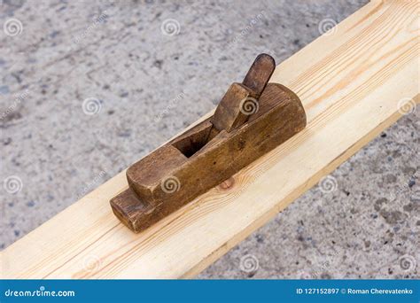 A Hand Plane is a Tool for Shaping Wood. Stock Image - Image of iron ...