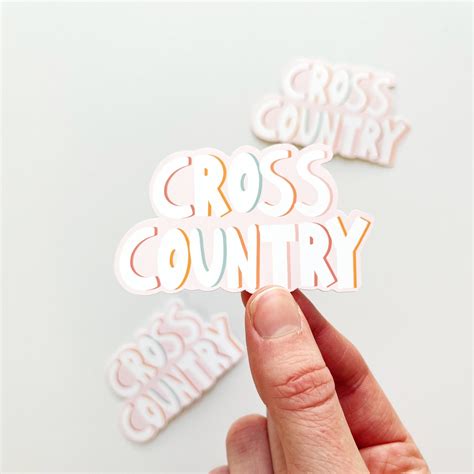 Cross Country Sticker XC Stickers Runner Stickers Run - Etsy