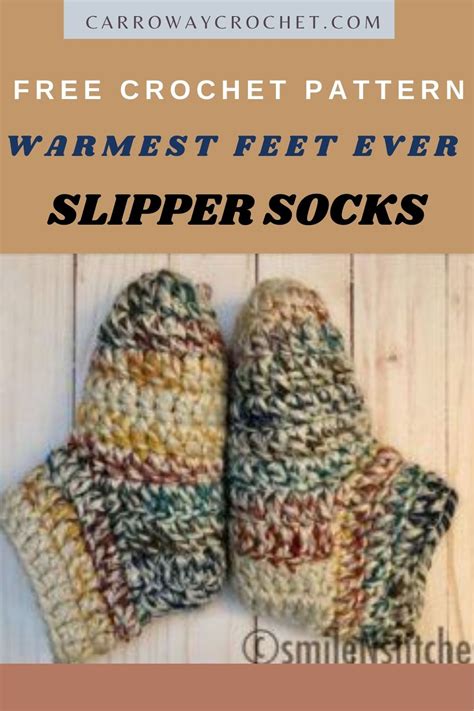 Sewing & Fiber Knitting KNIT CROCHET SLIPPER Socks How To Instruction ...