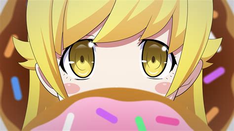 Wallpaper : Oshino Shinobu, Monogatari Series, anime girls, blonde ...