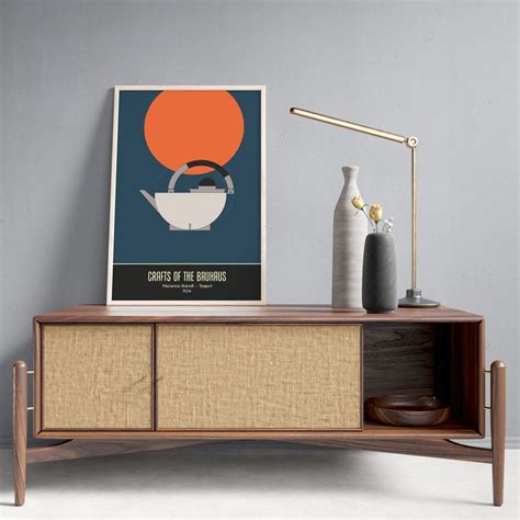 Bauhaus Teapot by Marianne Brandt Minimalistic Poster - Etsy