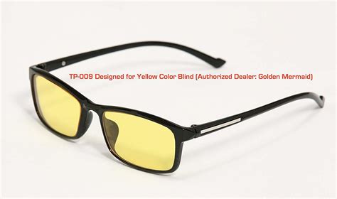 TP009 Yellow Color Blind Glasses Tritanomaly Tritanopia - Sunglasses ...