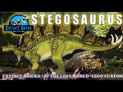 STEGOSAURUS - LEGO CUSTOM JURASSIC PARK THE LOST WORLD DINOSAUR - YouTube