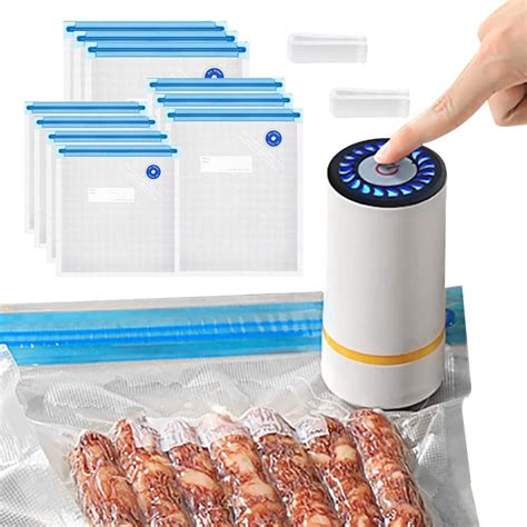 Portable Vacuum Sealer Set, Geliking Food Vacuum Sealer Machine ...