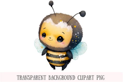 Watercolour Bumble Bee Clipart Graphic by Jar of Whimsy · Creative Fabrica