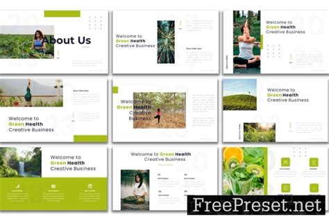 Green Health - PowerPoint Presentation Template 8BAAXRD