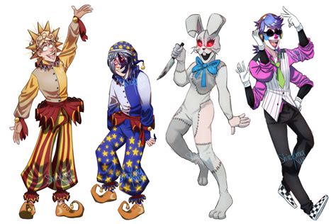 Human!FNAF | Security Breach Characters as humans2 by ShirokumaKuun on ...