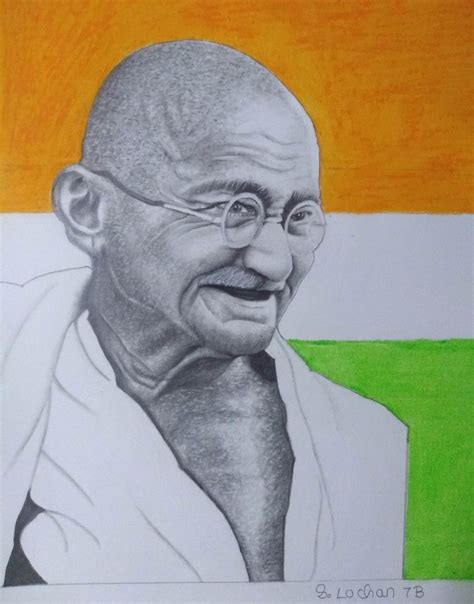 Mahatma Gandhiji | Gandhiji sketch pencil, Lettering alphabet, Pencil ...