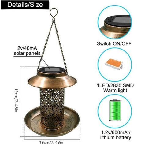 Solar Light Hummingbird Feeder – WiseGardeners